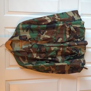 Vintage woodland camo army jacket